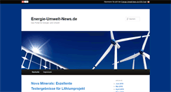 Desktop Screenshot of energie-umwelt-news.de