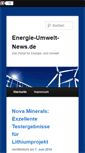 Mobile Screenshot of energie-umwelt-news.de